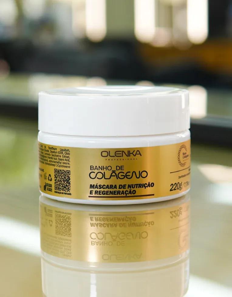 Banho de Colágeno Máscara de Nutrição e Regeneração Olenka