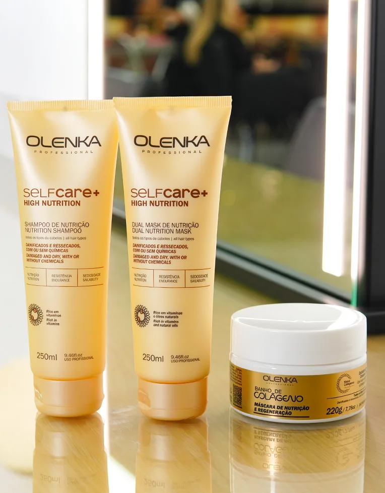 Kit Self Care High Nutrition 250ml (Sh + Dual Mask) +Máscara Banho de Colágeno 220g
