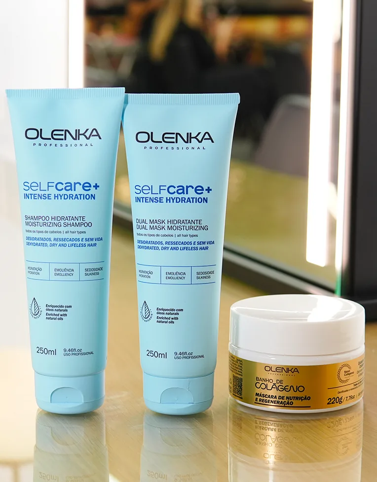 Kit Self Care+ Intense Hydratation 250ml ( Sh +mask + Caixa Kit ) + Máscara Banho de Colágeno 220g