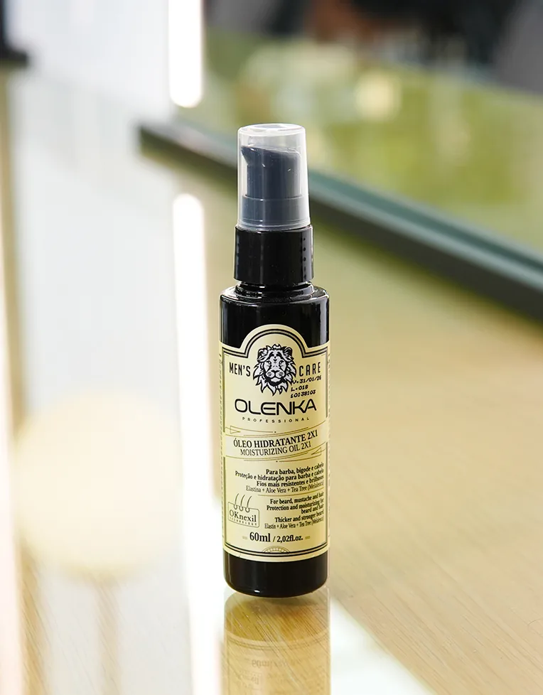 Men's Care Óleo Hidratante 2x1 para Barba e Cabelo Olenka